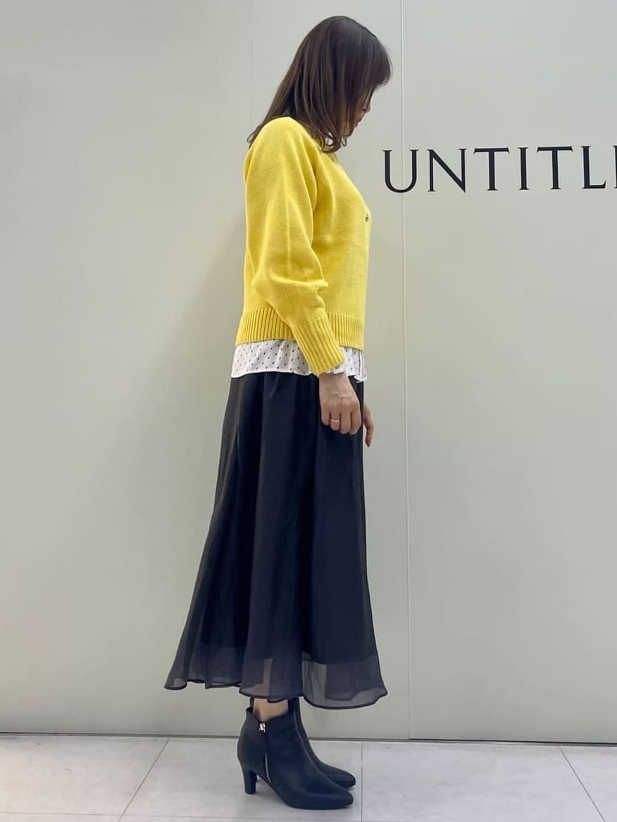 Sakaiさんの「UNTITLED｜◆【後ろウエストゴム/洗える】シアーローンロングスカート」を使ったコーディネート