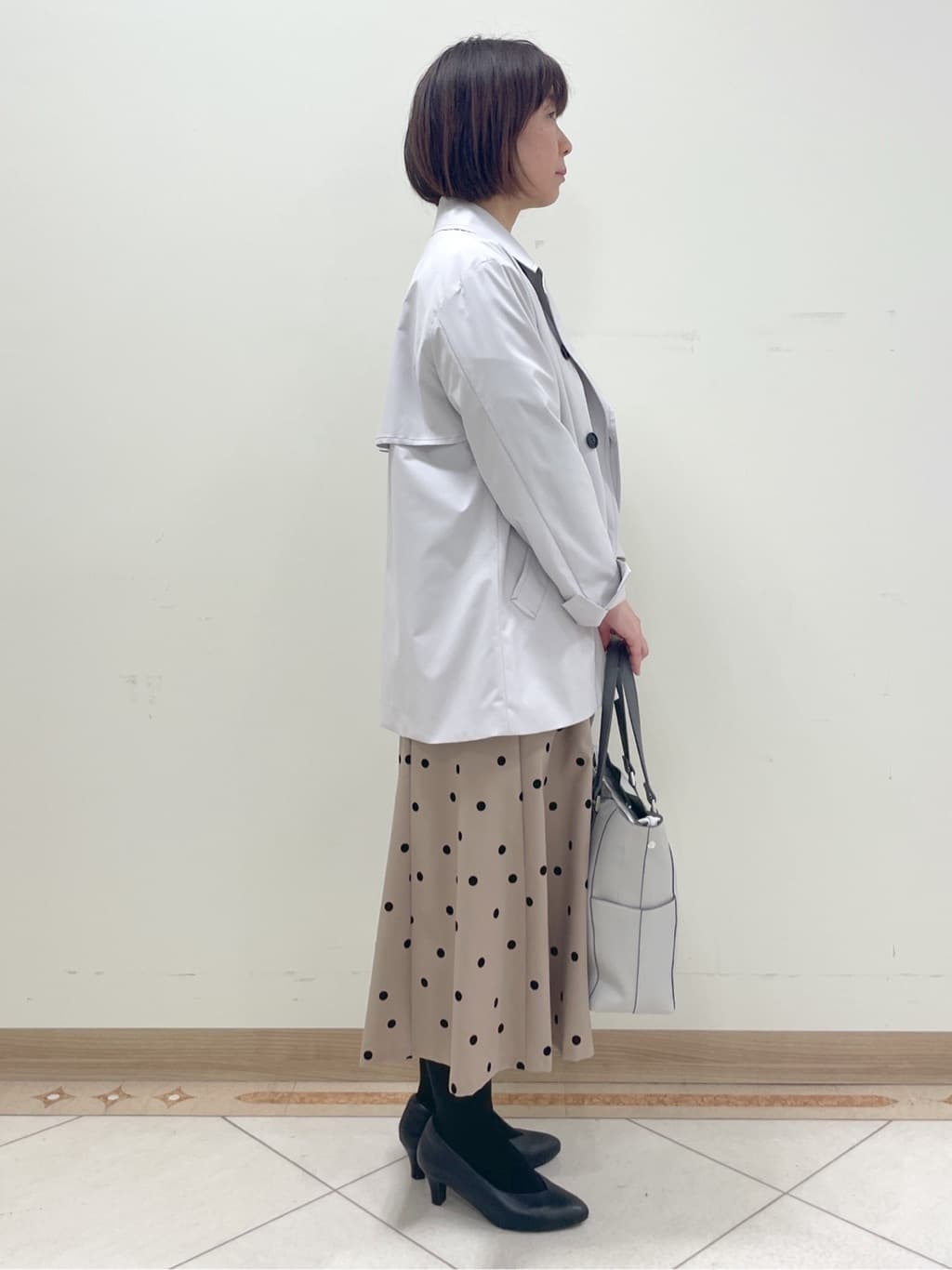 hanaさんの「Reflect｜◆【手洗い可／撥水】ライティミドル丈コート」を使ったコーディネート