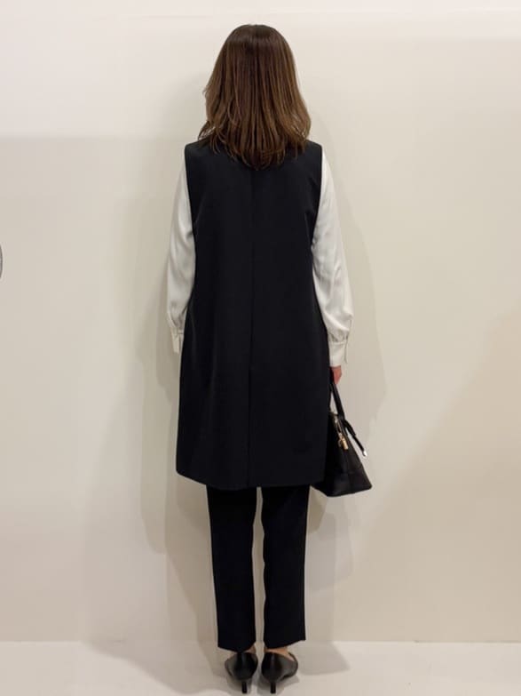 Satoさんの「OPAQUE.CLIP｜◆《通勤/セットアップ対応》ロングジレ/ダブルクロス【洗濯機洗い可】」を使ったコーディネート