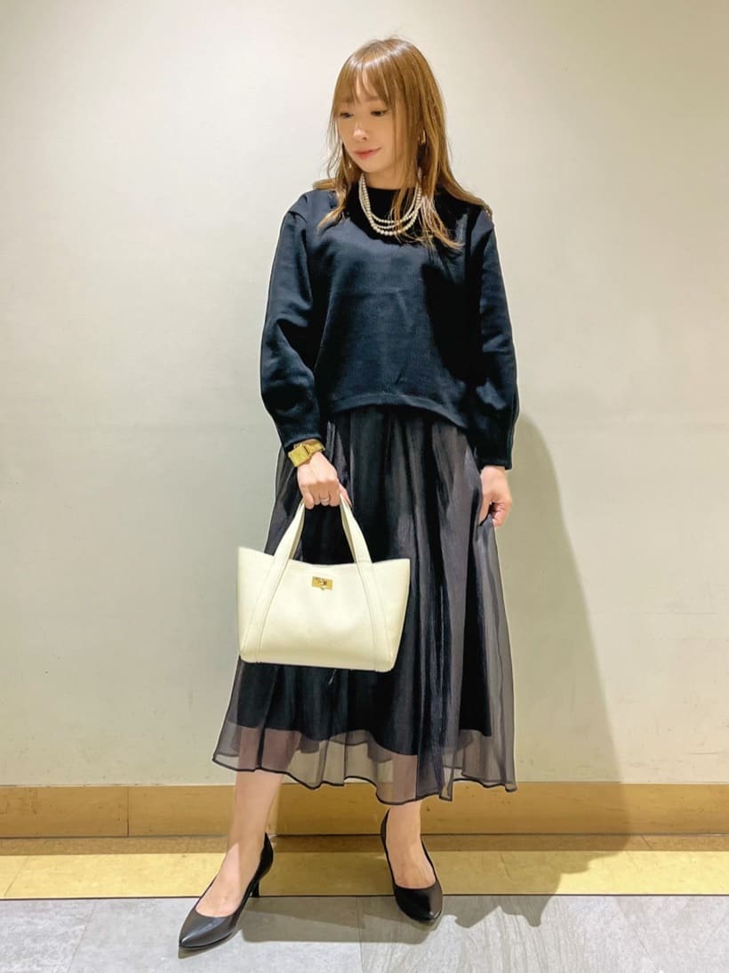 sattoさんの「UNTITLED｜◆【後ろウエストゴム/洗える】シアーローンロングスカート」を使ったコーディネート
