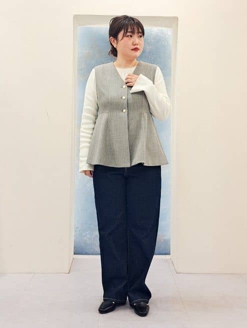 ふるさんの「grove｜【Lee&times;grove別注】STRAIGHT DENIM PANTS」を使ったコーディネート