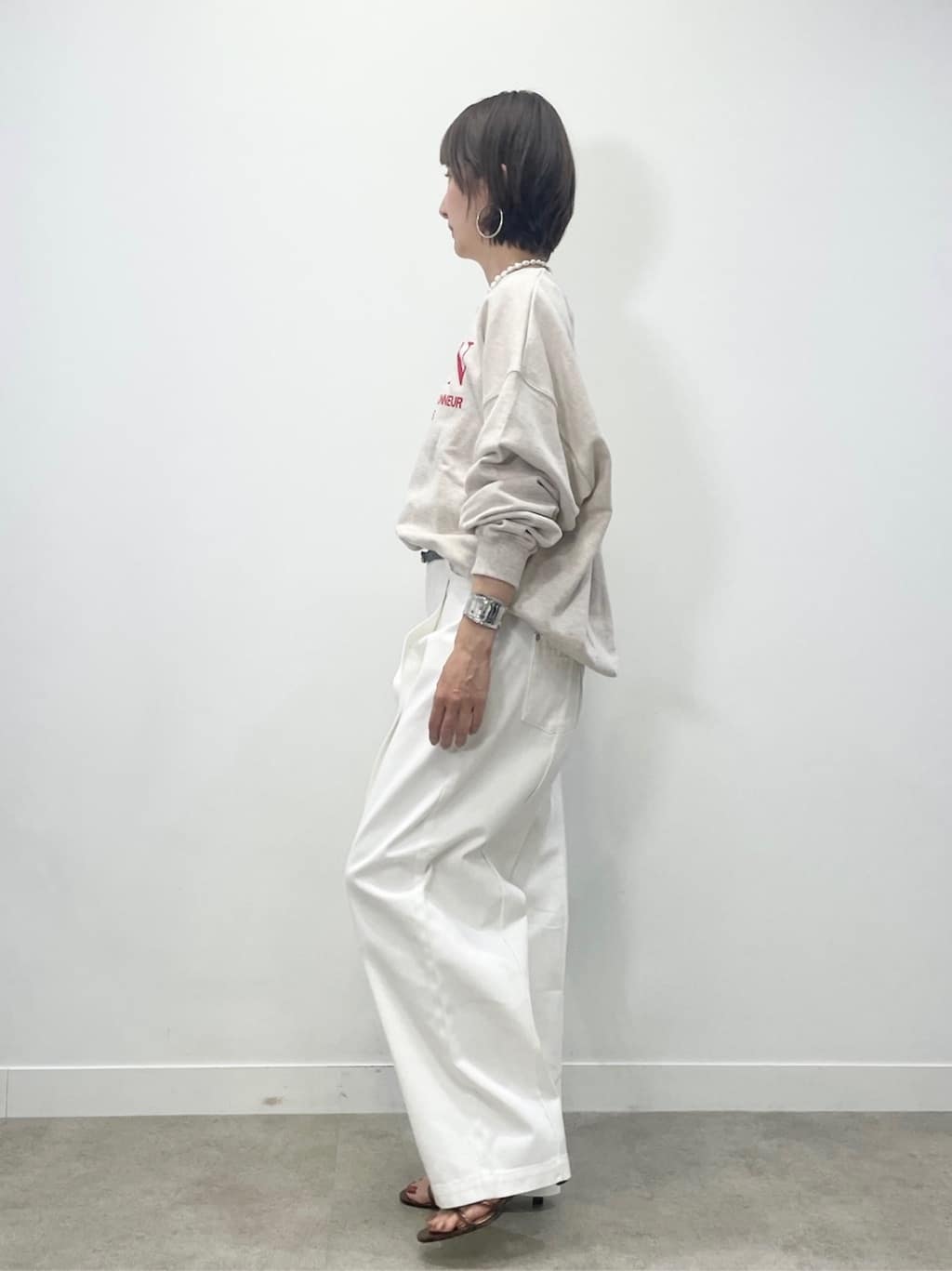 KAYOさんの「UNTITLED｜◆【Ca_CHIGNON】別注ロゴスウェット」を使ったコーディネート
