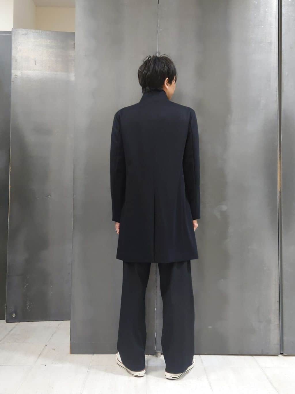 kawamuさんの「TAKEO KIKUCHI｜【ウールカシミヤブレンド】ビーバー調 スタンドカラー コート」を使ったコーディネート