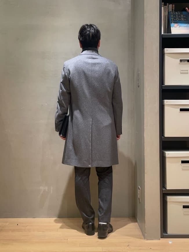 IMAIさんの「TAKEO KIKUCHI｜ウールカシミヤブレンド チェスターコート」を使ったコーディネート