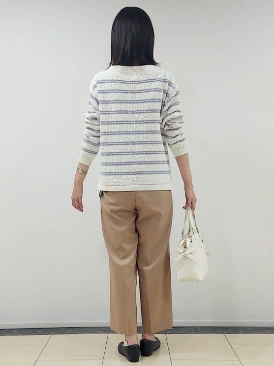 saiさんの「Reflect｜◆ボートネックボーダーニット」を使ったコーディネート