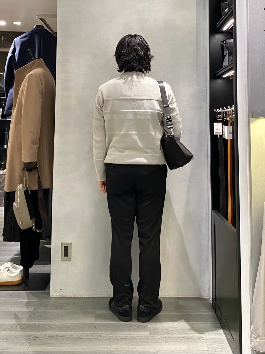 nishiさんの「TAKEO KIKUCHI｜【抗菌防臭/シーズンレス】シアサッカー ジャージシャツ」を使ったコーディネート