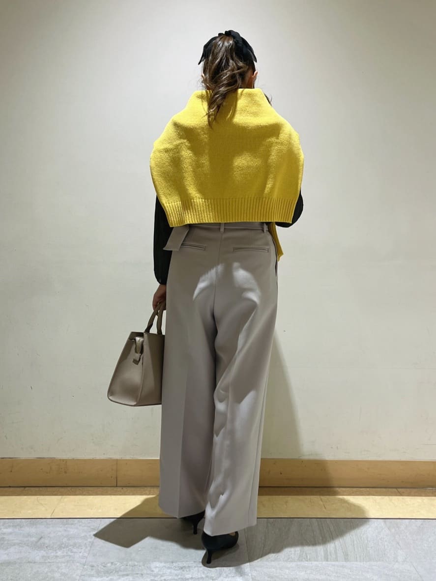 sattoさんの「UNTITLED｜◆ベルト付き2タックパンツ」を使ったコーディネート