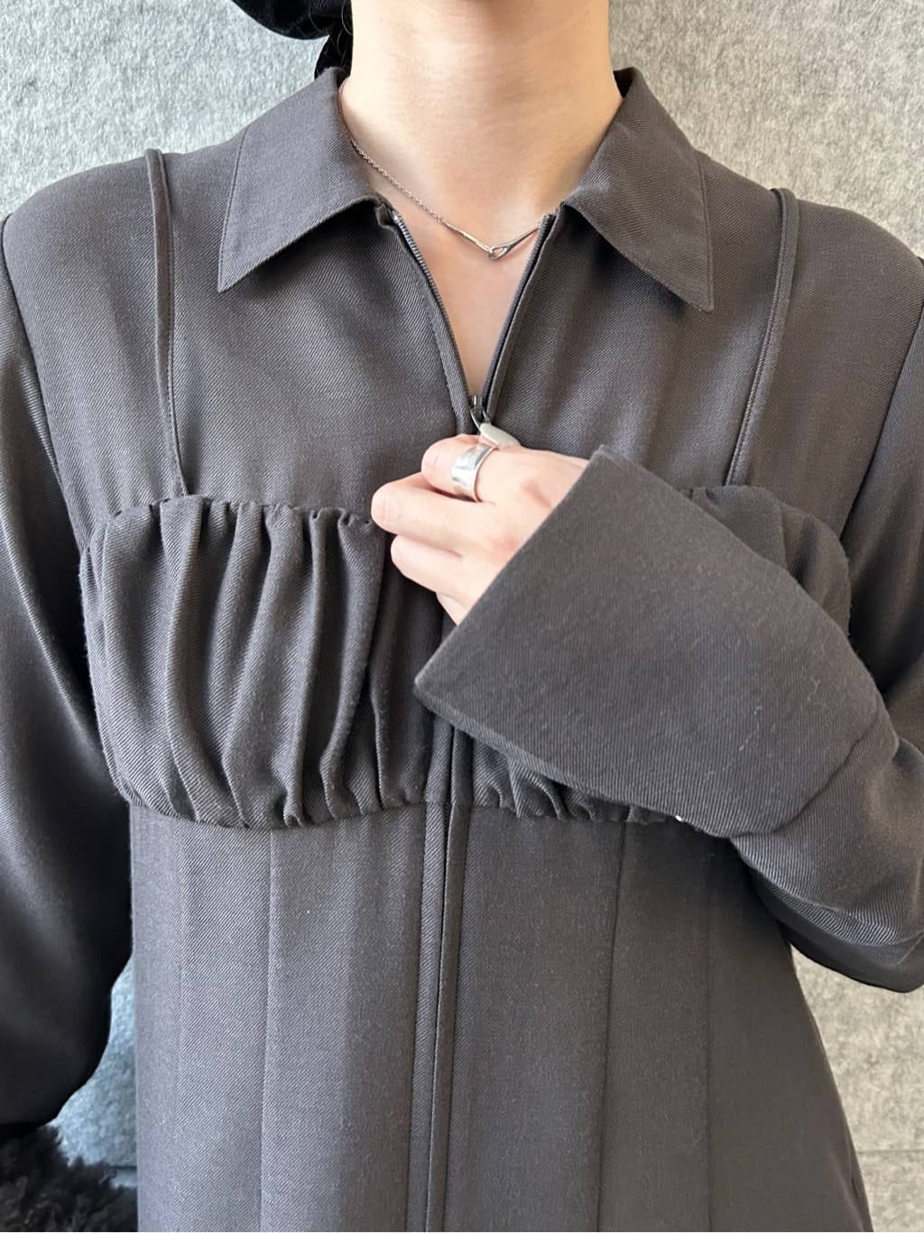 honoka Aさんの「CODE A｜satin cami dress」を使ったコーディネート