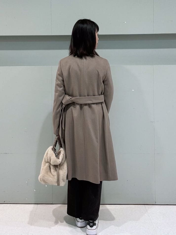makiさんの「UNTITLED｜【日本製／2WAY衿】スタンドカラー ロングコート」を使ったコーディネート