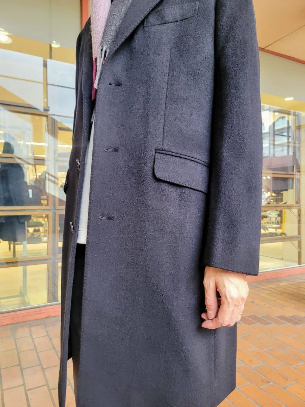 piroyaさんの「TAKEO KIKUCHI｜ウールカシミヤブレンド チェスターコート」を使ったコーディネート