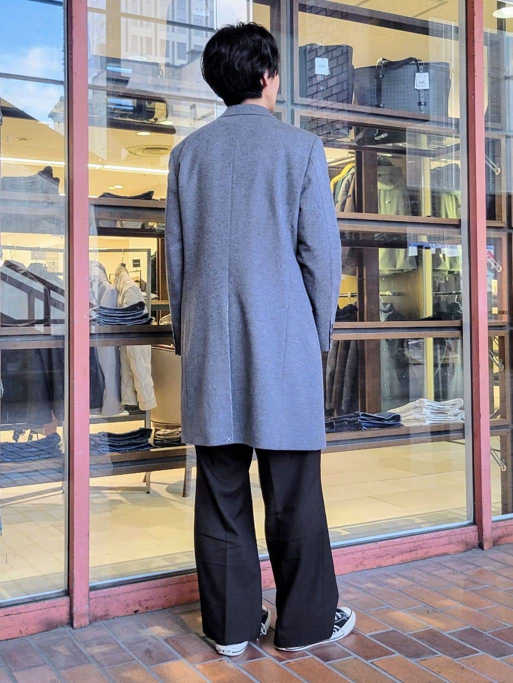 piroyaさんの「TAKEO KIKUCHI｜ウールカシミヤブレンド チェスターコート」を使ったコーディネート