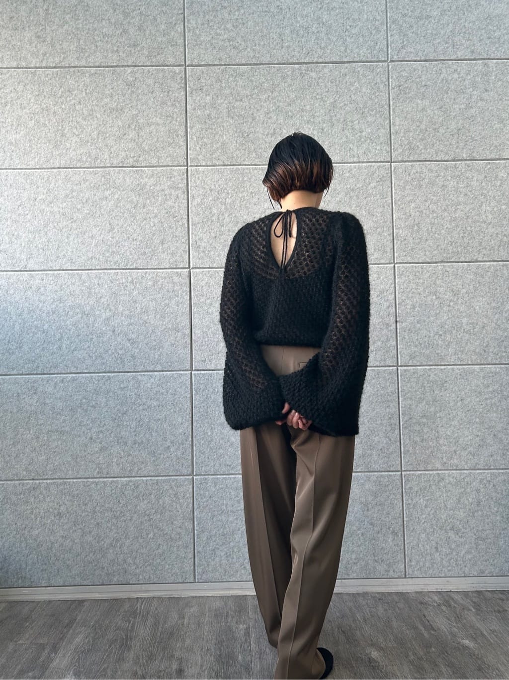yukoさんの「CODE A｜2way sheer mohair pullover」を使ったコーディネート