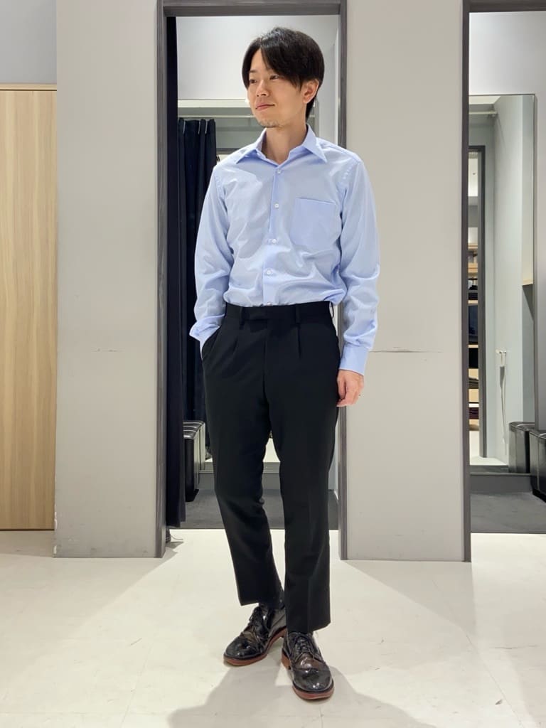 わいずみさんの「TAKEO KIKUCHI｜【Made in JAPAN】市松紋 ドレスシャツ」を使ったコーディネート