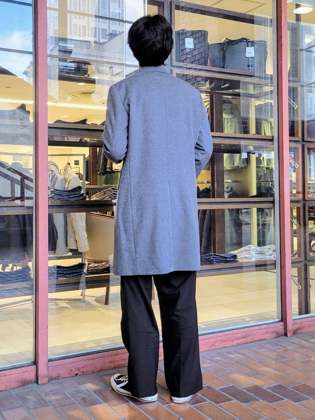 piroyaさんの「TAKEO KIKUCHI｜ウールカシミヤブレンド チェスターコート」を使ったコーディネート