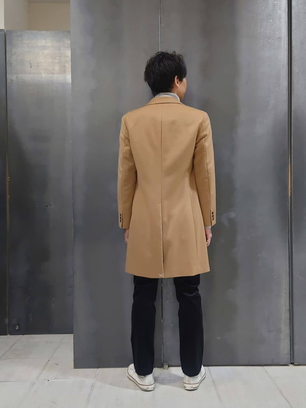 kawamuさんの「TAKEO KIKUCHI｜ウールカシミヤブレンド チェスターコート」を使ったコーディネート