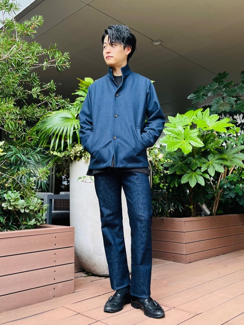 ワッキーさんの「TAKEO KIKUCHI｜【DOWN FABRIC】ダウンファブリック スタンドカラーブルゾン」を使ったコーディネート