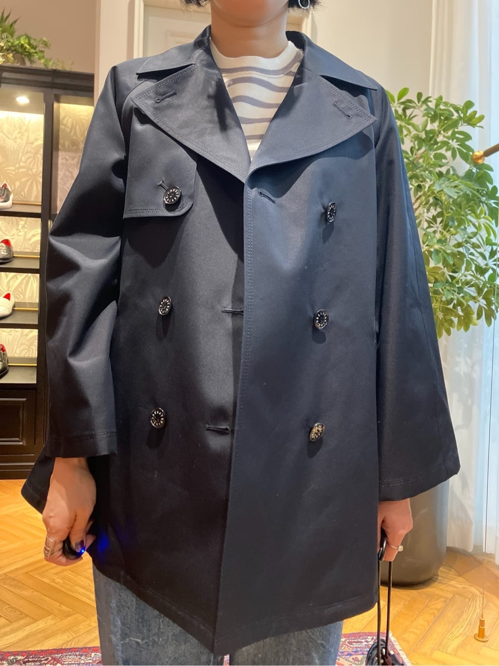 konominさんの「DRESSTERIOR｜スパンコール2WAY巾着バッグ」を使ったコーディネート