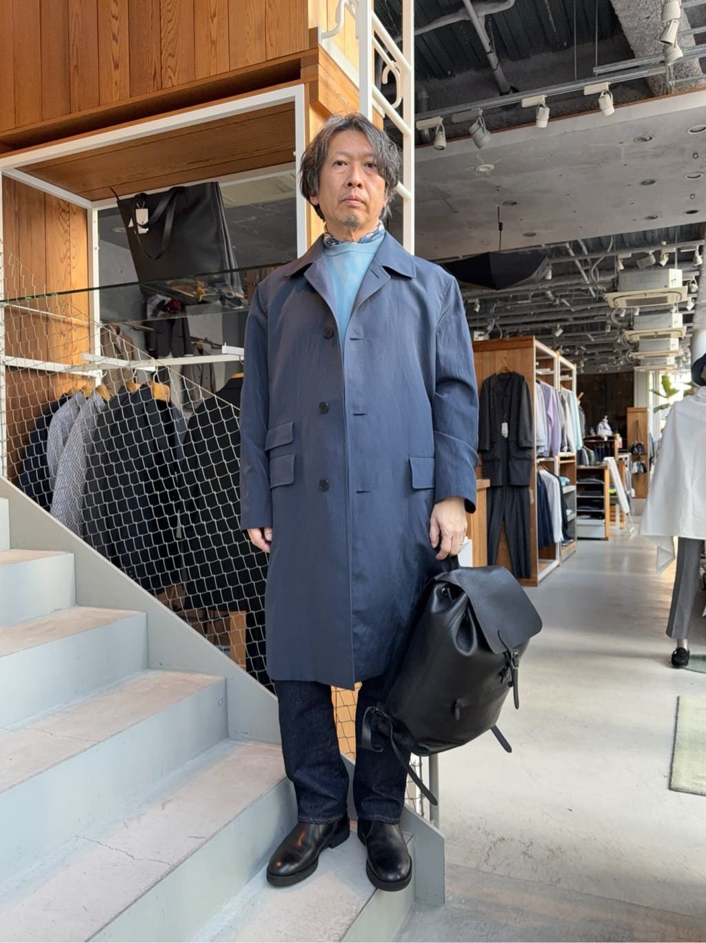 デザイナーTAKEman さんの「TAKEO KIKUCHI｜【モンスターストレッチ】日本製 ワンウォッシュ デニムパンツ」を使ったコーディネート