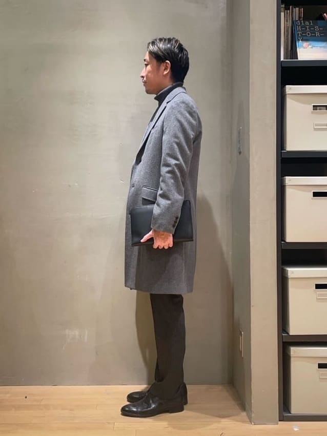 IMAIさんの「TAKEO KIKUCHI｜ウールカシミヤブレンド チェスターコート」を使ったコーディネート