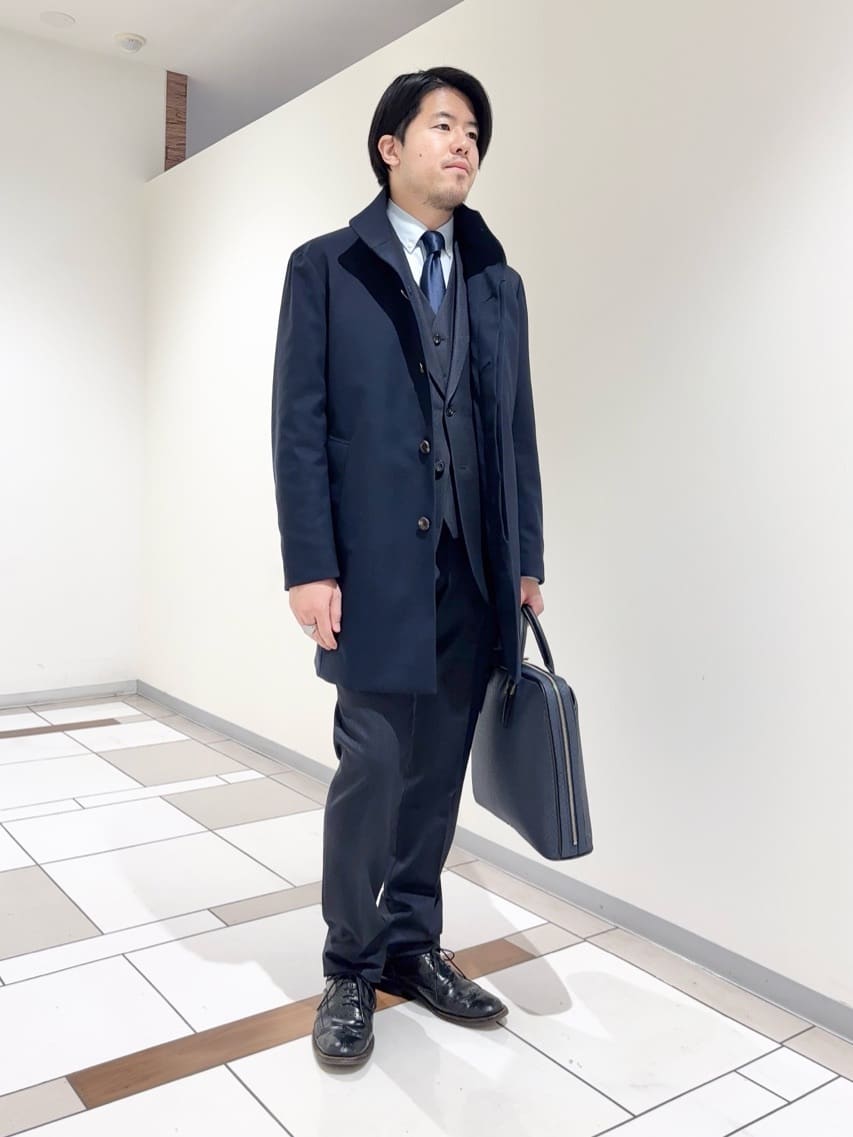 及川さんの「TAKEO KIKUCHI｜【Made in JAPAN】矢絣（やがすり）スーツ／スリーピース対応」を使ったコーディネート