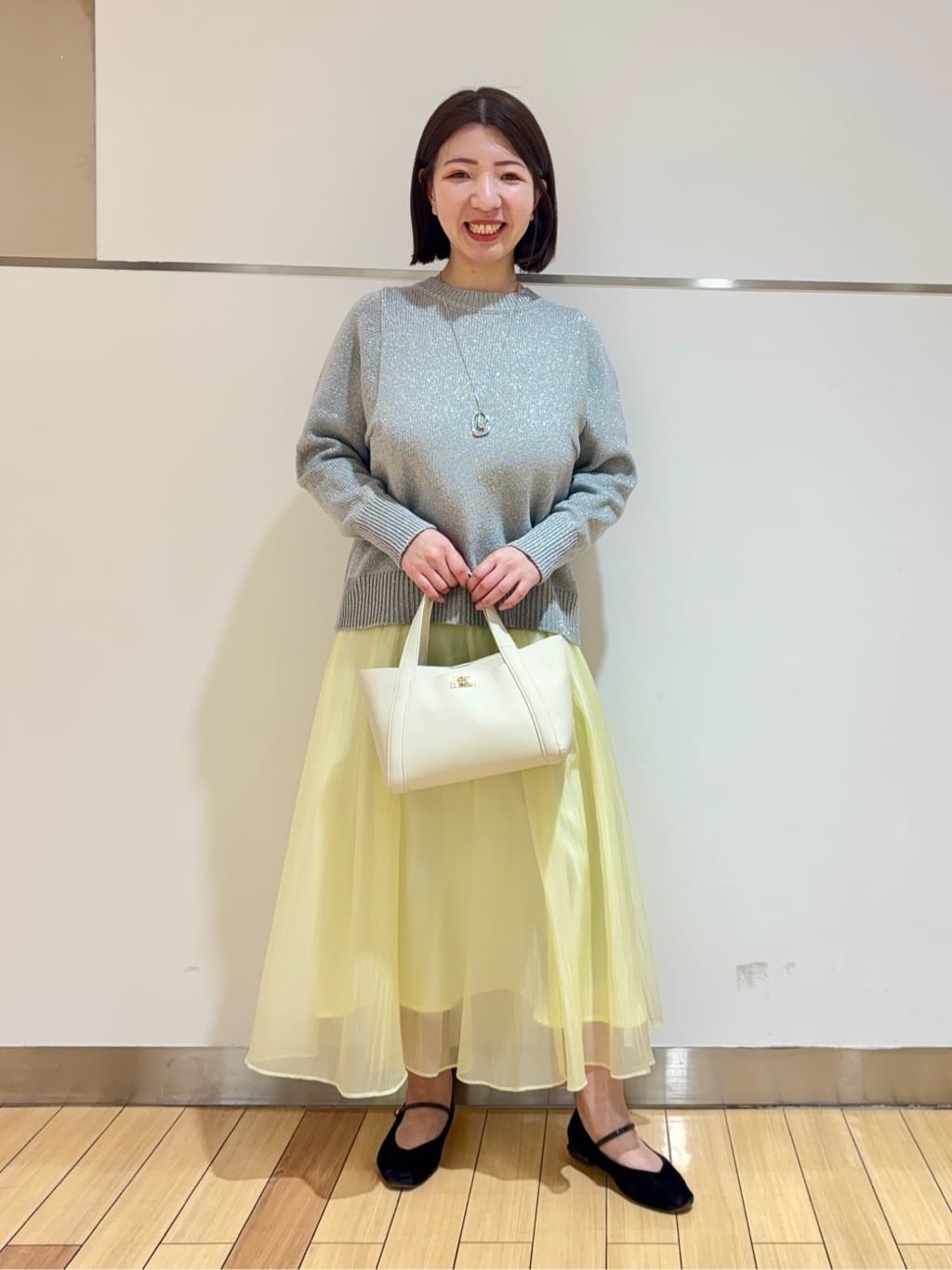 MIKIKOさんの「UNTITLED｜◆【後ろウエストゴム/洗える】シアーローンロングスカート」を使ったコーディネート