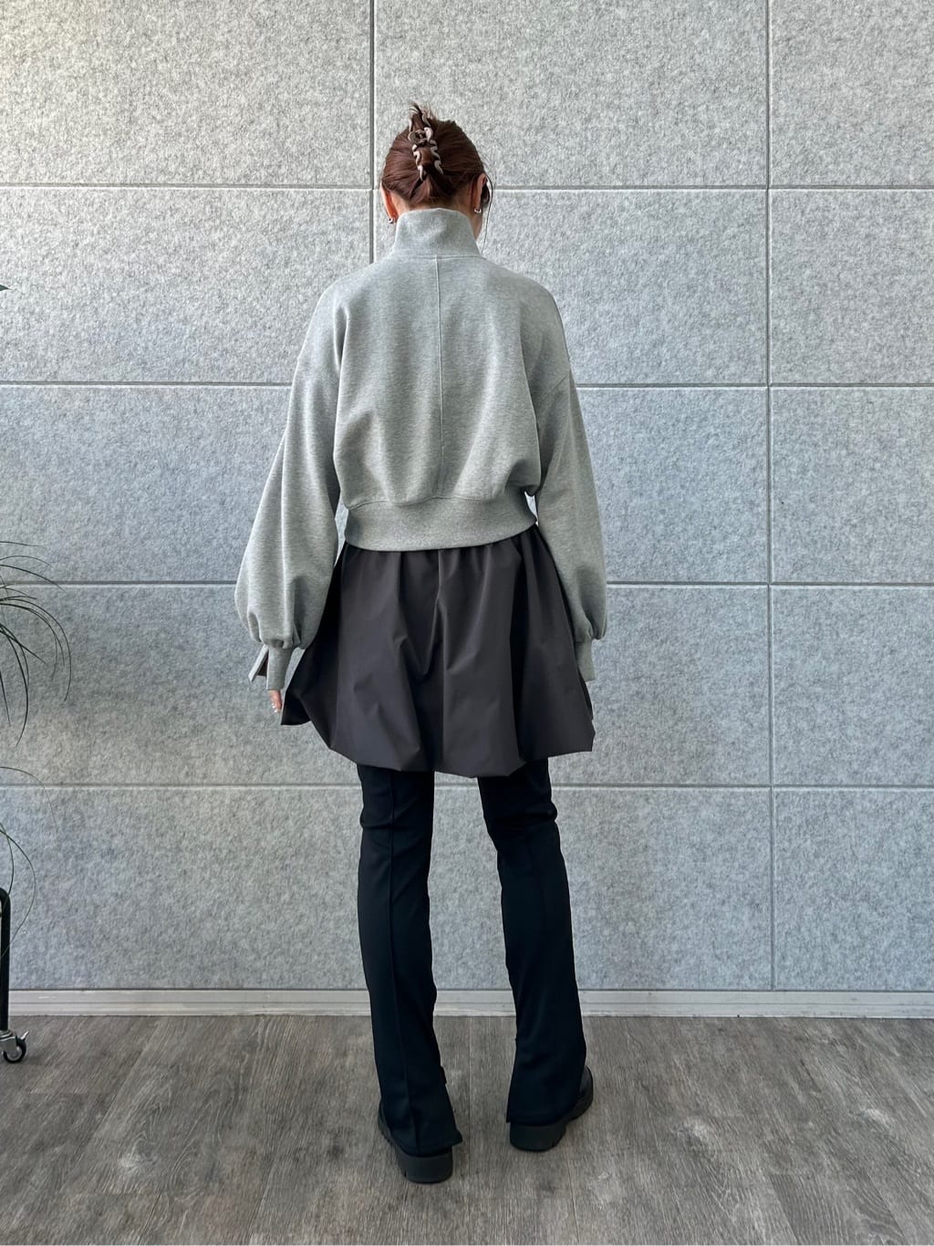 harunaさんの「CODE A｜puff zip sweat」を使ったコーディネート