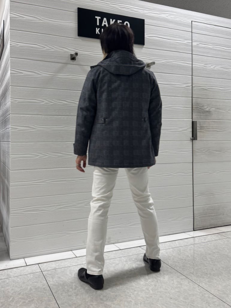 井出恭輔さんの「TAKEO KIKUCHI｜【3WAY】ジャカード グレンチェック ダウンライナー ブルゾン」を使ったコーディネート