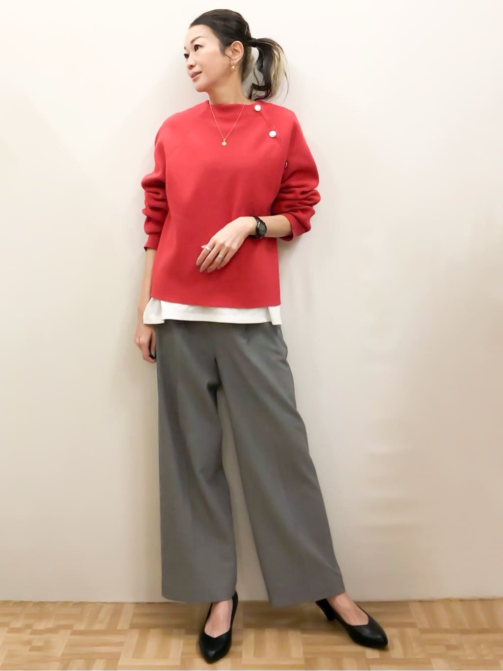HATORIさんの「grove｜【人間工学】つつまれフィットパンプス【入卒対応可】」を使ったコーディネート