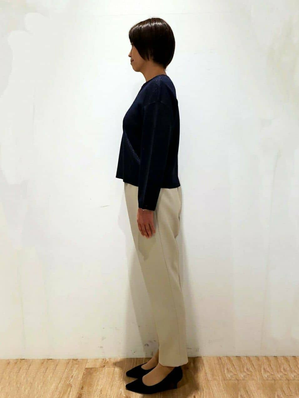 SHIMAKOさんの「OPAQUE.CLIP｜◆《SS-LLsize》美脚ストレッチイージーテーパードパンツ【洗濯機洗い可】」を使ったコーディネート