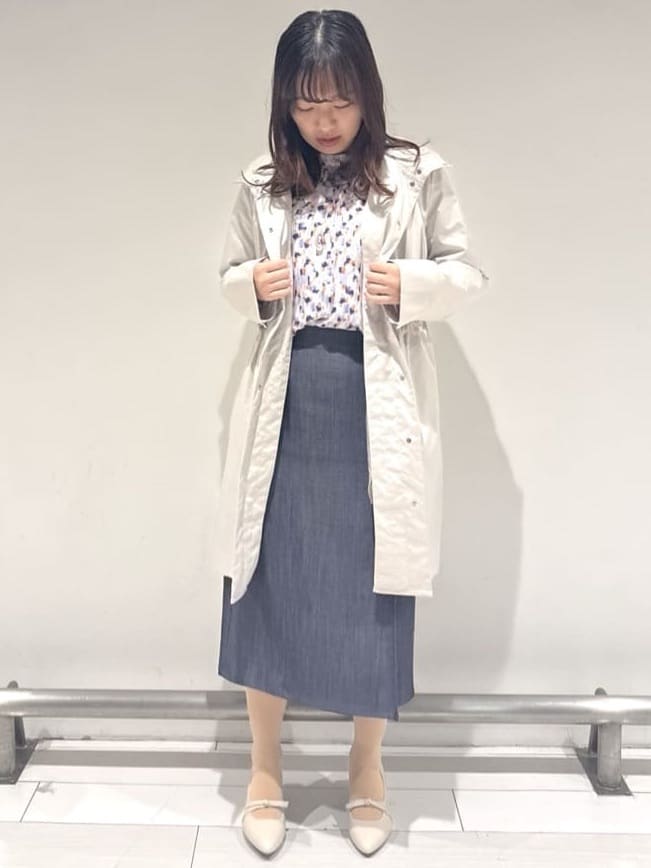 Azusaさんの「Reflect｜◆【マシンウォッシュ可／セットアップ可】パフスリーブプリントブラウス」を使ったコーディネート
