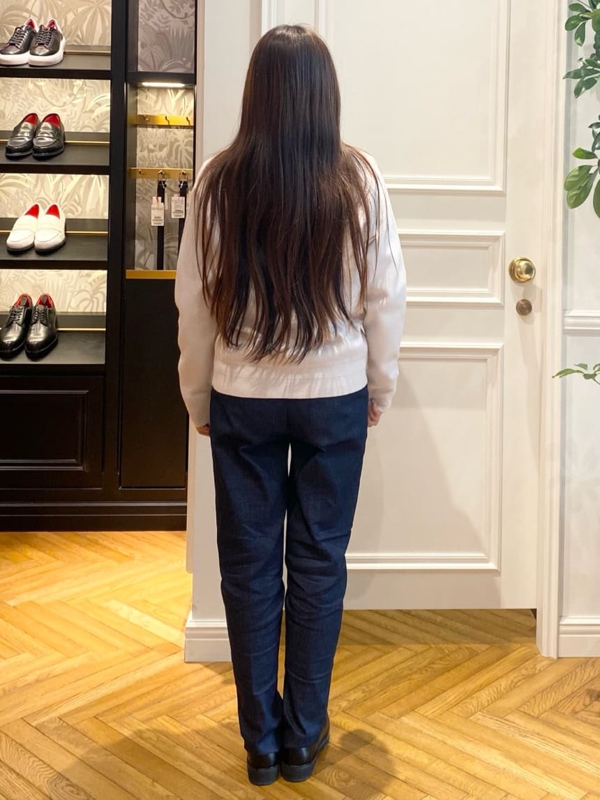 c.wさんの「DRESSTERIOR｜◆ウォッシャブル コットンカシミヤ混ニット」を使ったコーディネート