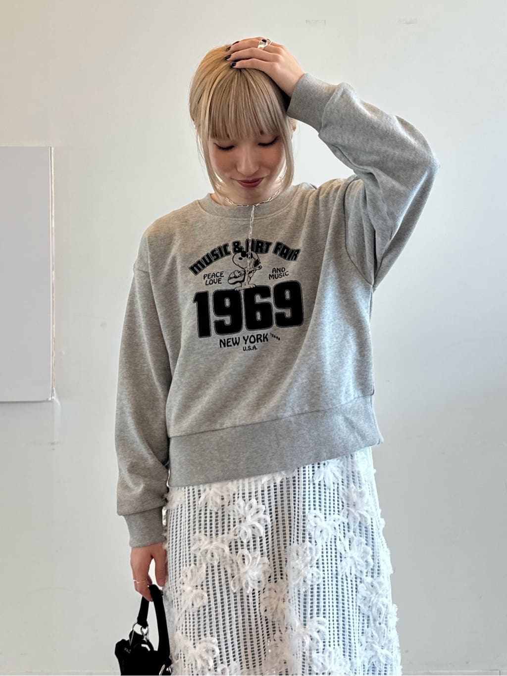 omaさんの「THE SHOP TK｜◆PEANUTS スウェット1969 親子リンク」を使ったコーディネート