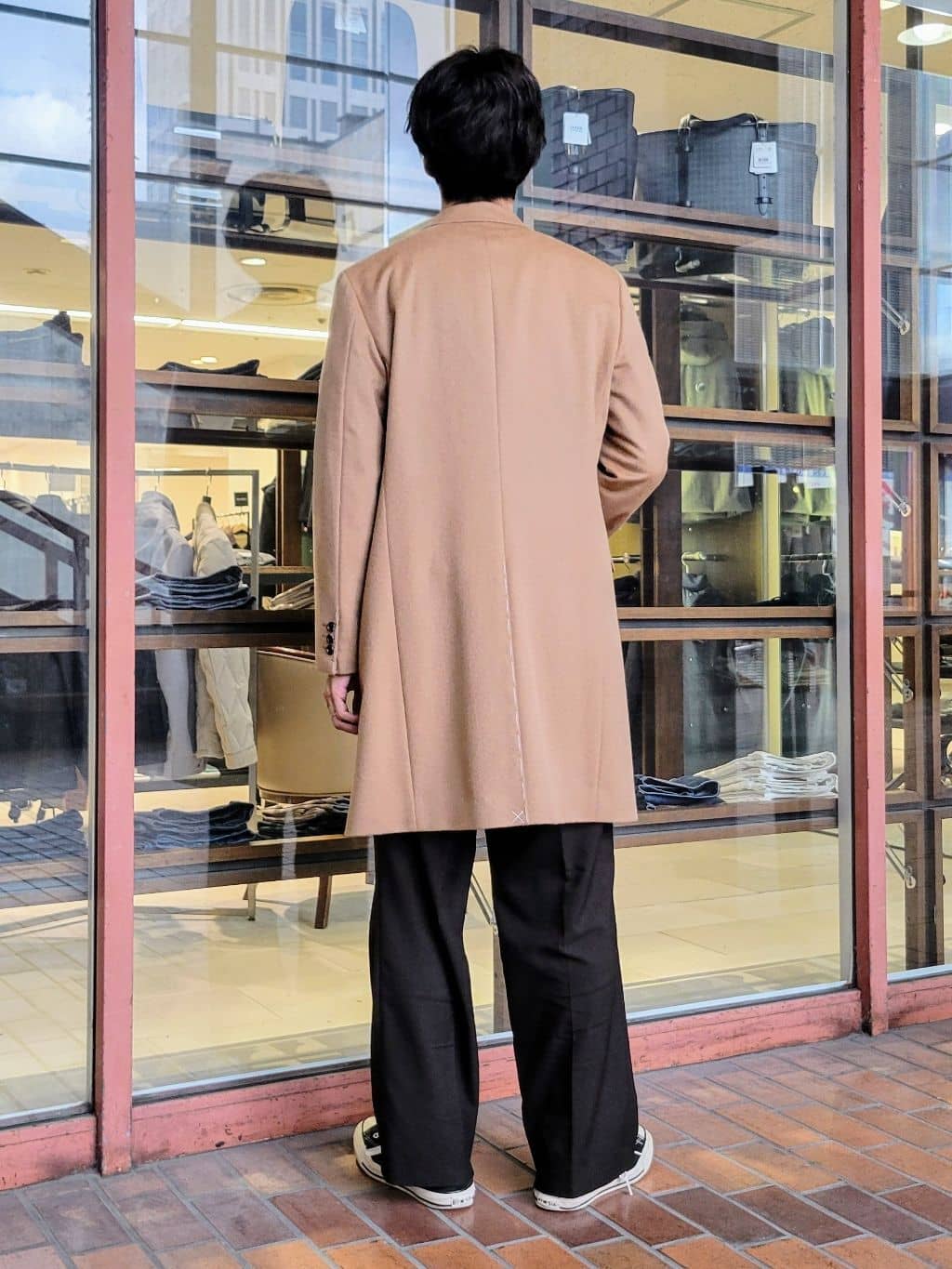 piroyaさんの「TAKEO KIKUCHI｜ウールカシミヤブレンド チェスターコート」を使ったコーディネート
