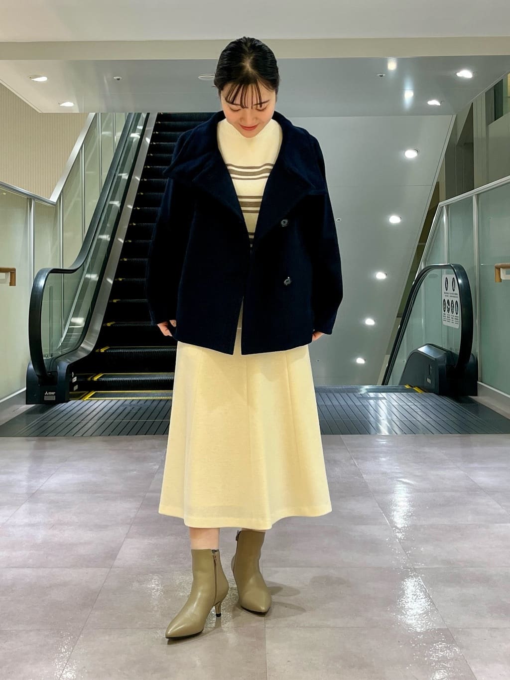 ちりんさんの「UNTITLED｜◆【洗える/体型カバー】コットンウールプルオーバーニット」を使ったコーディネート