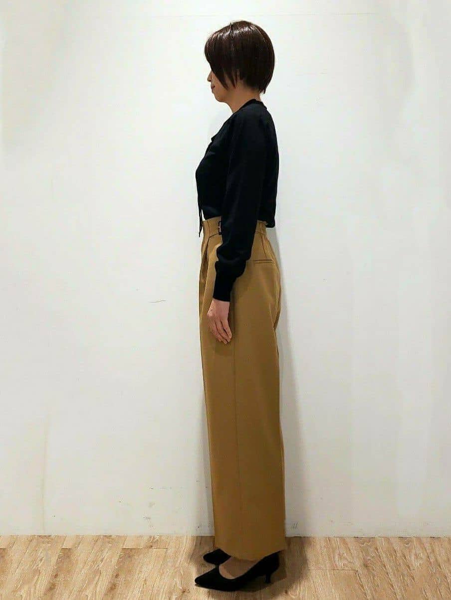 SHIMAKOさんの「OPAQUE.CLIP｜《通勤／セットアップ対応》Vネックジャケット／ダブルクロス【洗濯機洗い可】」を使ったコーディネート