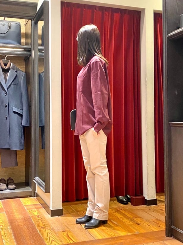 かわぴーさんの「TAKEO KIKUCHI｜【Made in JAPAN】播州織 ヘリンボン ストレート パンツ」を使ったコーディネート