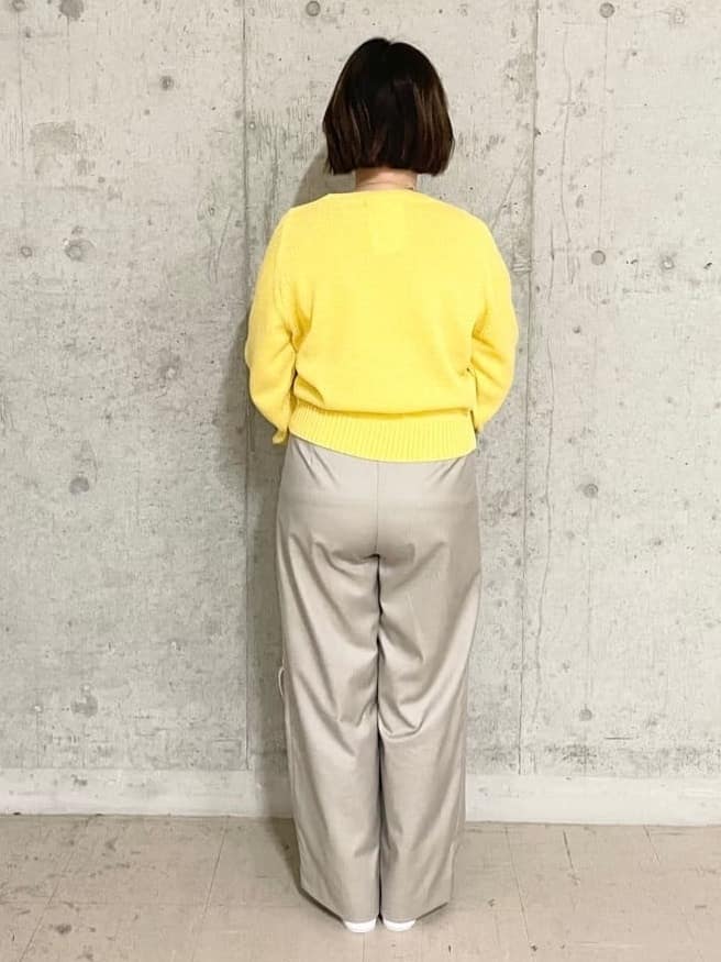 Misatoさんの「UNTITLED｜◆【後ろウエストゴム/洗える】梳毛調ソフトワイドパンツ」を使ったコーディネート