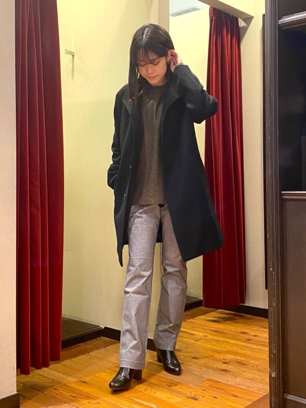 かわぴーさんの「TAKEO KIKUCHI｜【ウールカシミヤブレンド】ビーバー調 スタンドカラー コート」を使ったコーディネート