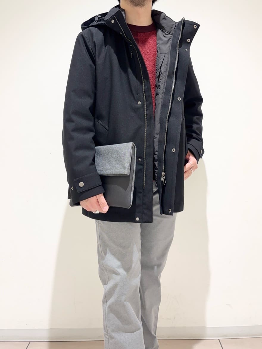 及川さんの「TAKEO KIKUCHI｜【Made in JAPAN】播州織 ストレッチ パンツ」を使ったコーディネート