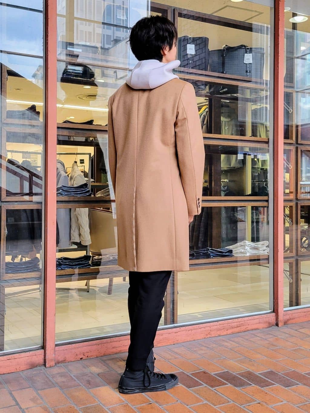 piroyaさんの「TAKEO KIKUCHI｜ウールカシミヤブレンド チェスターコート」を使ったコーディネート