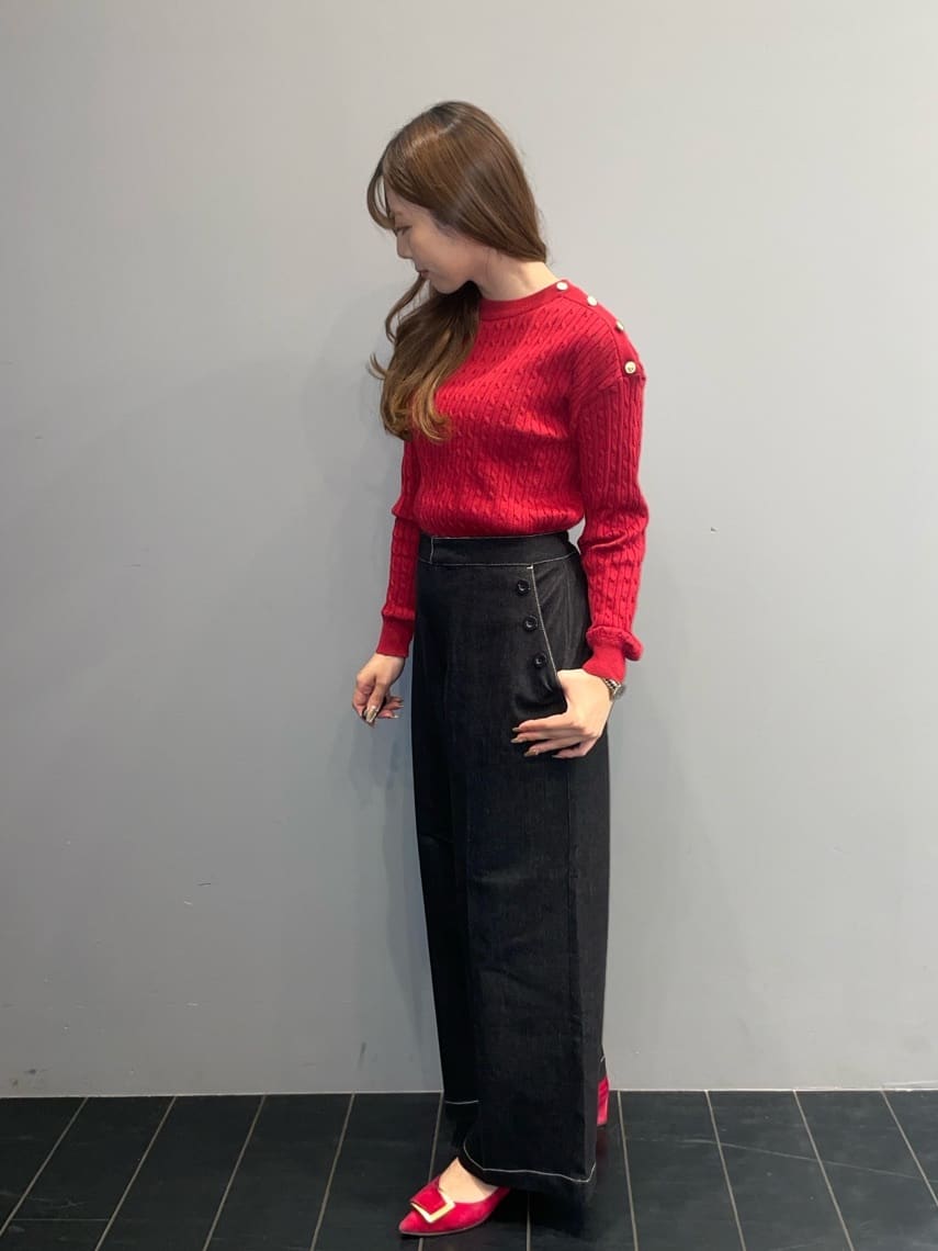 norimiさんの「THE SHOP TK｜【美脚/オ―ルシーズン】デニムマリンパンツ/洗濯機OK」を使ったコーディネート