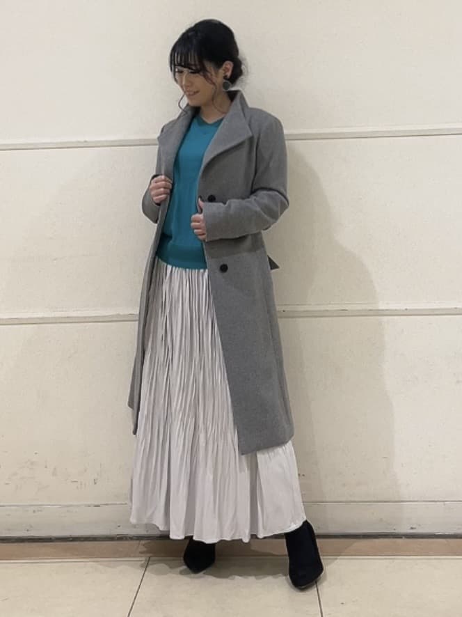 watanabeさんの「UNTITLED｜【日本製／2WAY衿】スタンドカラー ロングコート」を使ったコーディネート