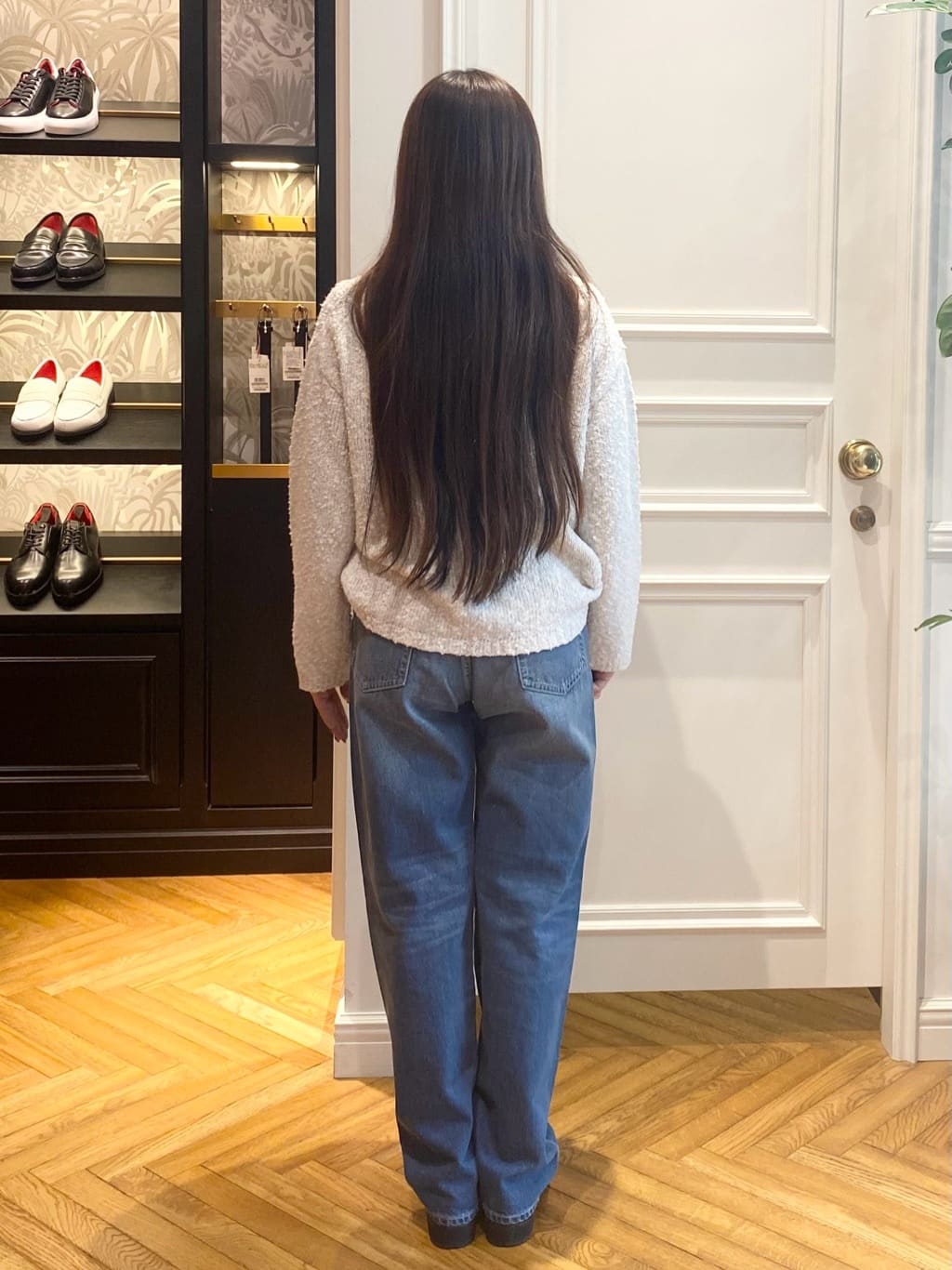 c.wさんの「DRESSTERIOR｜【ウォッシャブル】テーパードコンフォートデニム」を使ったコーディネート