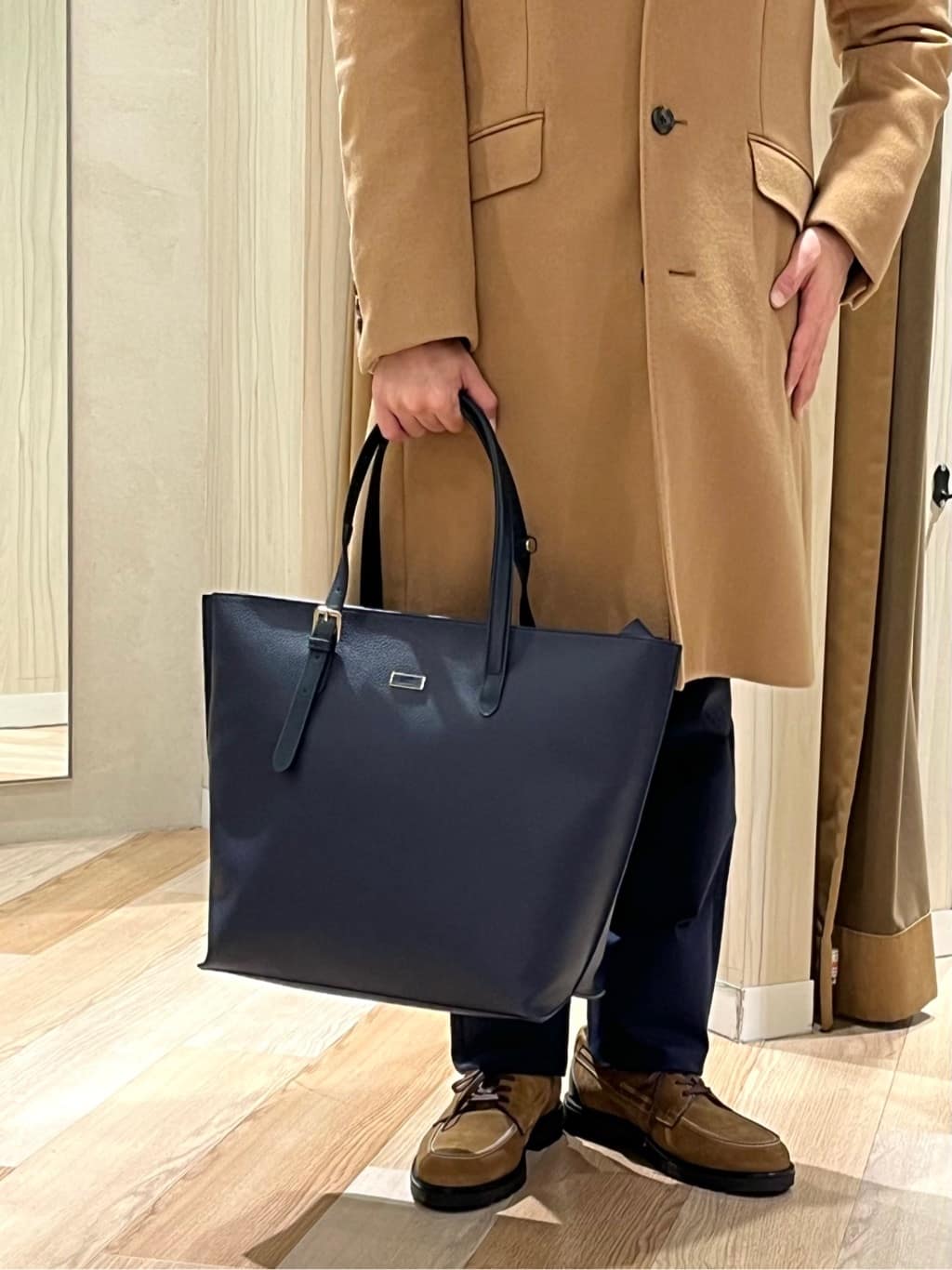 URAさんの「TAKEO KIKUCHI｜ウールカシミヤブレンド チェスターコート」を使ったコーディネート