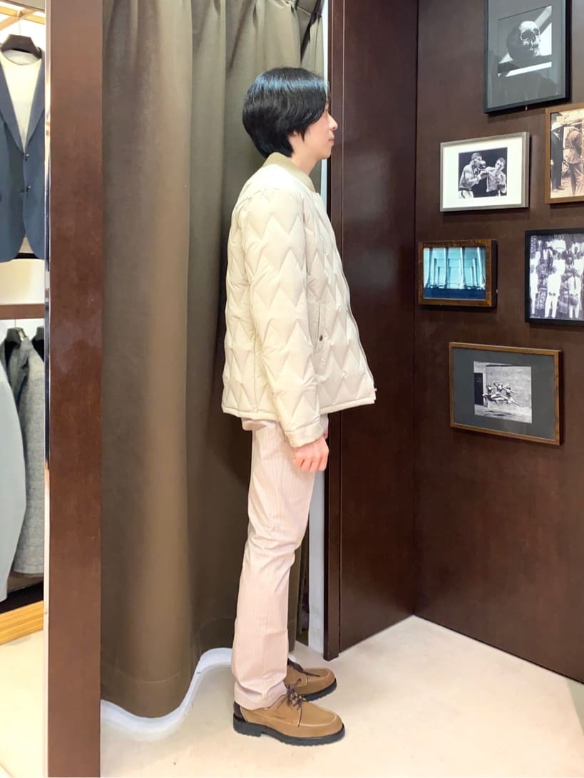 コバヤシさんの「TAKEO KIKUCHI｜【Made in JAPAN】播州織 ヘリンボン ストレート パンツ」を使ったコーディネート