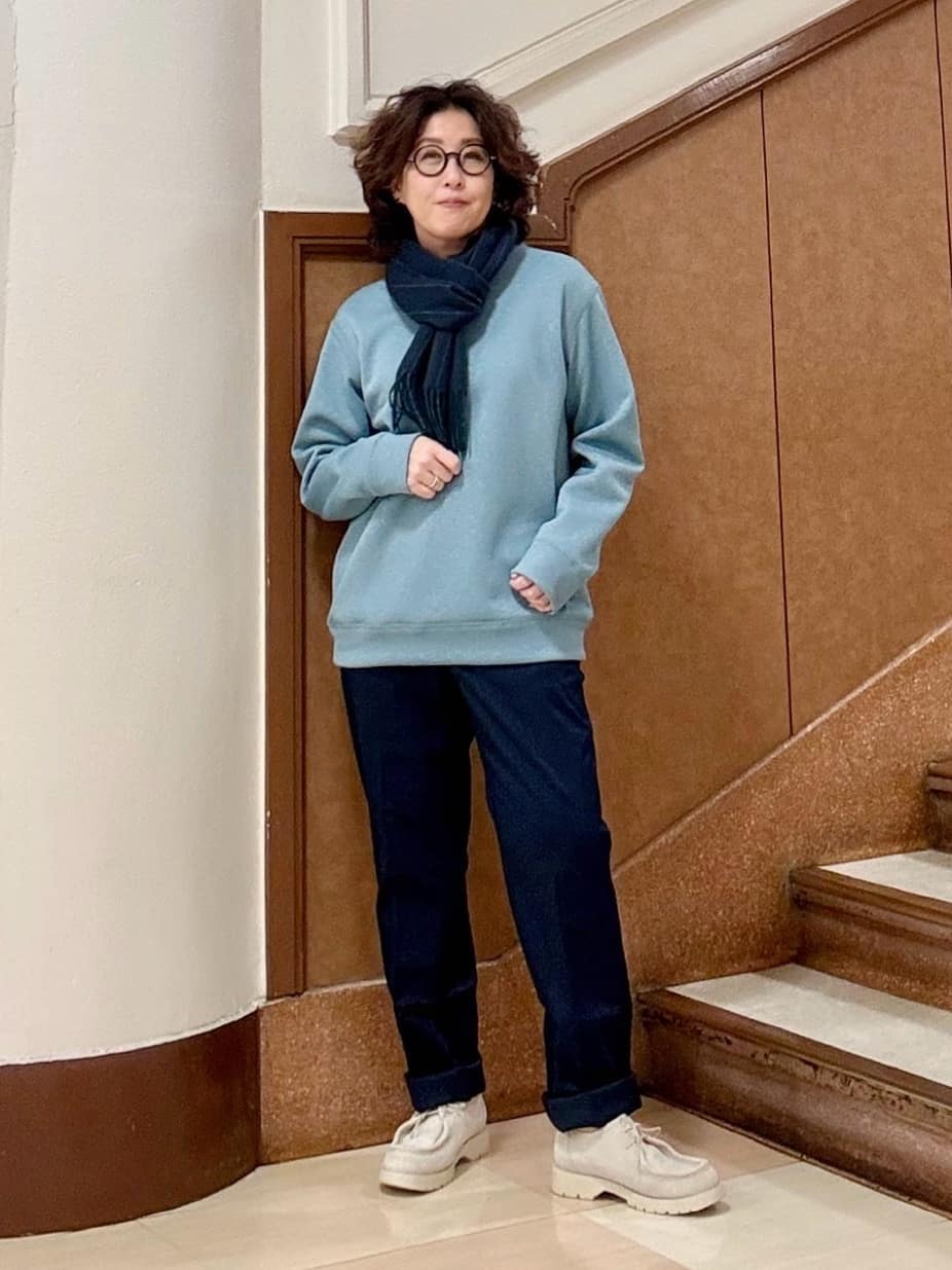 のぐみさんの「TAKEO KIKUCHI｜【オフィスカジュアル対応】ドレス チノパンツ」を使ったコーディネート
