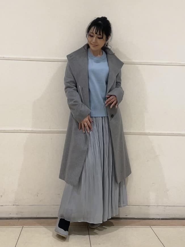 watanabeさんの「UNTITLED｜【日本製／2WAY衿】スタンドカラー ロングコート」を使ったコーディネート