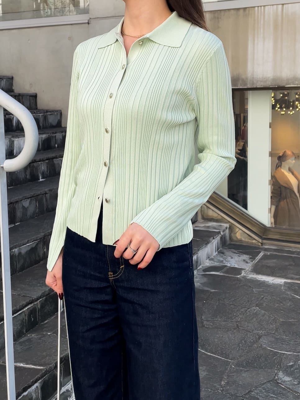 NATSUMIさんの「grove｜【Lee&times;grove別注】WIDE DENIM PANTS」を使ったコーディネート