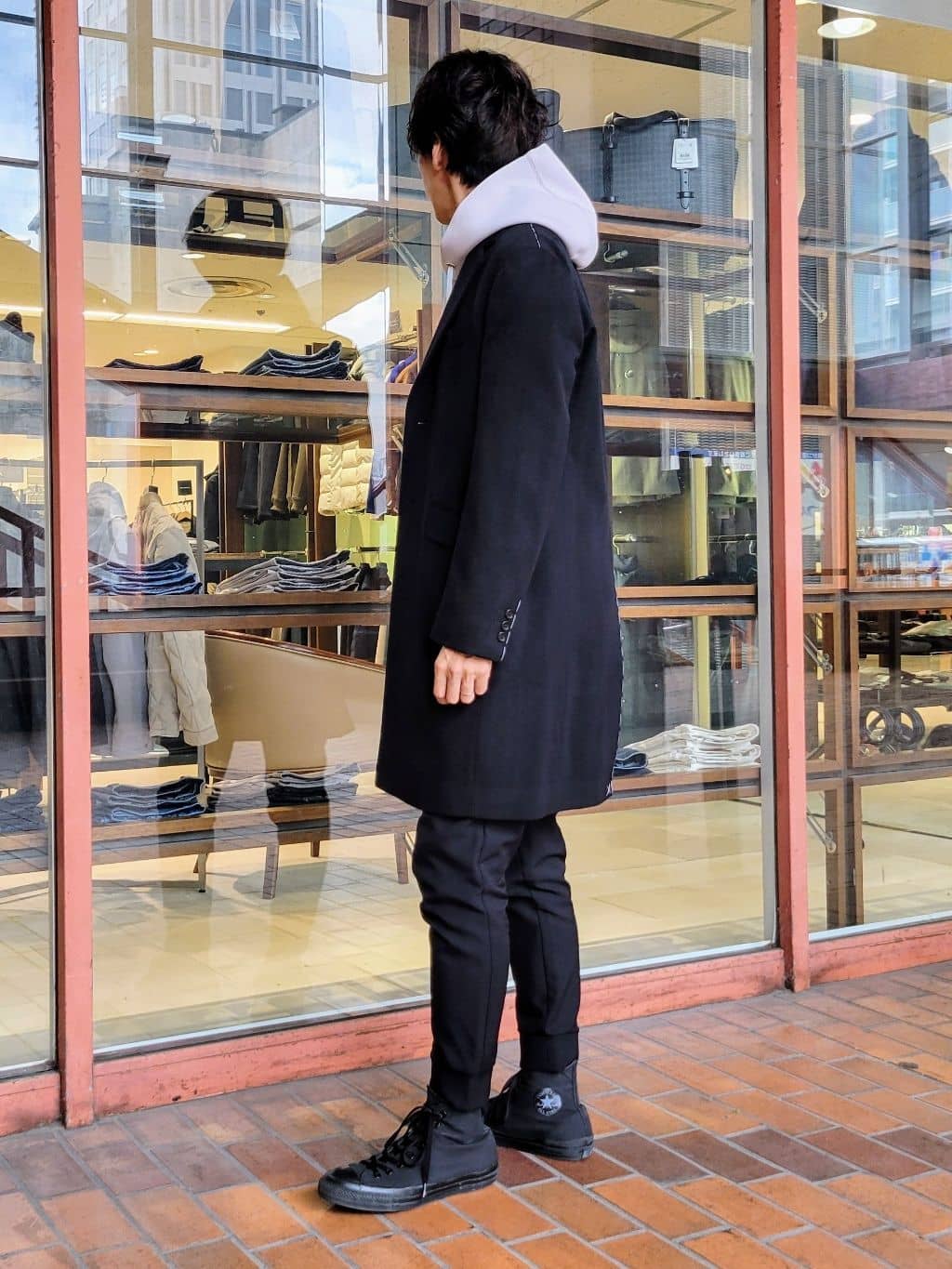 piroyaさんの「TAKEO KIKUCHI｜ウールカシミヤブレンド チェスターコート」を使ったコーディネート