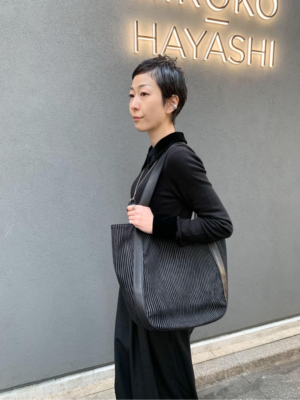 Kさんの「HIROKO HAYASHI｜PEPE DOLCE（ぺぺ ドルチェ）イヤーカフ」を使ったコーディネート